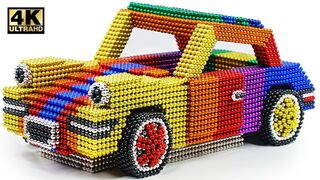 Most Creative - How To Make Huge Porsche From Magnetic Balls (Satisfying) | Magnet World Series