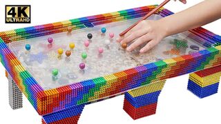 Most Creative - Make Snooker Table Aquarium From Magnetic Balls (Satisfying) | Magnet World Series