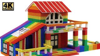 How To Build Awesome Mini House From Magnetic Balls (Satisfying) | Magnet World Series
