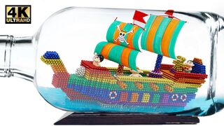 DIY - How To Make Ship In Bottle From Magnetic Balls (Satisfying) | Magnet World Series