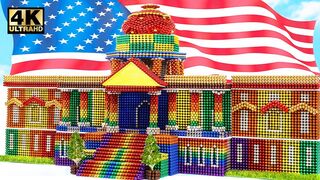 DIY - How To Build United States Capitol From Magnetic Balls (Satisfying) | Magnet World Series