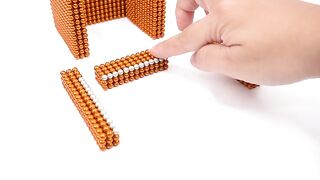 DIY - How To Build Castle for Hamster From Magnetic Balls ( Satisfying ) | Magnet World 4K