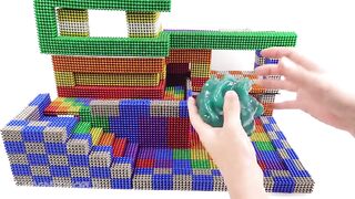 DIY - How To Build Luxury Home From Magnetic Balls ( Satisfying ) | Magnet World 4K