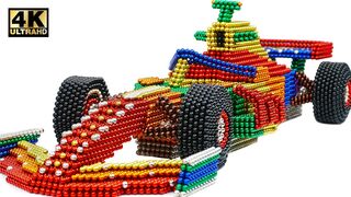 DIY - How To Make Amazing F1 Racing Car From Magnetic Balls ( Satisfying ) | Magnet World 4K