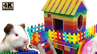 DIY - How To Build Beautiful Hamster House From Magnetic Balls ( Satisfying ) | Magnet World 4K