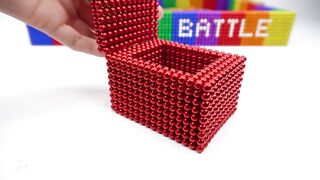 DIY - How To Make Marble Warship Battle Game from Magnetic Balls (Satisfying) | Magnet World 4K