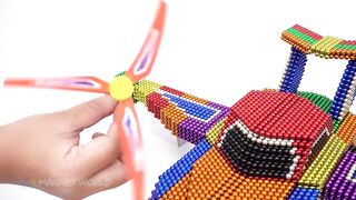 DIY - How To Make Amazing Helicopter Car From Magnetic Balls ( Satisfying ) | Magnet World 4K