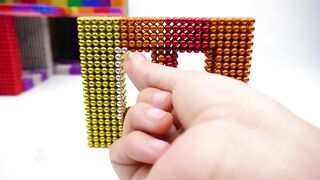 DIY - How To Build Mini House Model From 100000 Magnetic Balls ( Satisfying ) | Magnet World 4K