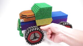 DIY - How To Make Color Off Road Car From Magnetic Balls ( Satisfying ) | Magnet World 4K