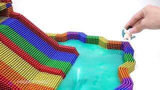 DIY - How To Build Iron Man Slide Pool From Magnetic Balls (Satisfying) | Magnet World 4K