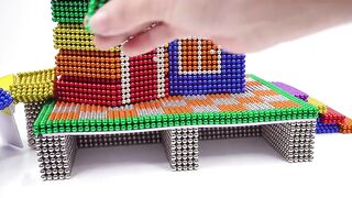 DIY - How To Build Mini Tree House From Magnetic Balls ( Satisfying ) | Magnet World 4K