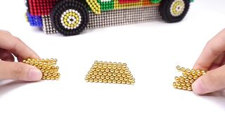DIY - How To Make Color Fast Food Car From Magnetic Balls ( Satisfying ) | Magnet World 4K