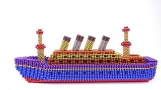 DIY - How To Make Titanic Yacht From Magnetic Balls ( Satisfying ) | Magnet World 4K