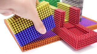 DIY - How To Make NBA Basketball Board Game From Magnetic Balls ( Satisfying ) | Magnet World 4K
