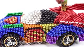 DIY - How To Make Superman Car From Magnetic Balls ( Satisfying ) | Magnet World 4K