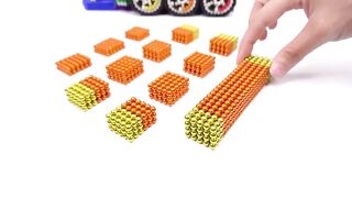 DIY - How To Make ABC Train From Magnetic Balls (Satisfying and Relax) | Magnet World 4K