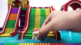 DIY How To Build Water Slide Playground From Magnetic Balls (Satisfying and relax) | Magnet World 4K