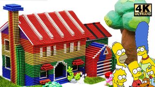 DIY How To Build Simpsons Family House From Magnetic Balls (Satisfying and relax) | Magnet World 4K