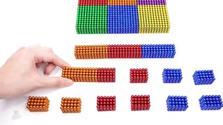 DIY - How To Build Colored Playhouse From Magnetic Balls ( Magnet ASMR ) | Magnet World 4K