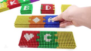 DIY - How To Build Colored Playhouse From Magnetic Balls ( Magnet ASMR ) | Magnet World 4K