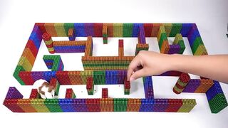 DIY - How To Build Amazing Maze Labyrinth For Pet Hamster from Magnetic Balls | Magnet World 4K