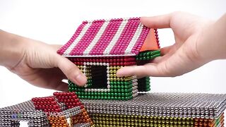 DIY How To Build Survival House with Magnetic Balls ( ASMR ) | Magnet World 4K