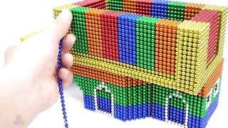 DIY How To Build a Modern House with Magnetic Balls ( ASMR ) | Magnet World 4K