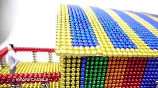 DIY How To Build a Modern House with Magnetic Balls ( ASMR ) | Magnet World 4K