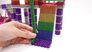 DIY How To Make Indoor Playground with Magnetic Balls ( ASMR )  | Magnet World 4K