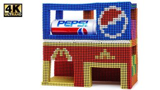DIY - How to Make Pepsi Machine | Big Macs from Magnetic Balls (Magnet ASMR) | Magnet World 4K