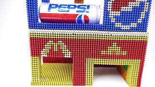 DIY - How to Make Pepsi Machine | Big Macs from Magnetic Balls (Magnet ASMR) | Magnet World 4K
