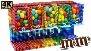 DIY - How to Build Rainbow Candy Dispenser from Magnetic Balls (Magnet ASMR)  | Magnet World 4K