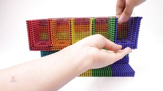 DIY - How to Build Rainbow Candy Dispenser from Magnetic Balls (Magnet ASMR)  | Magnet World 4K