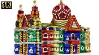 DIY - How To Build Cathedral London from Magnetic Balls (Magnet ASMR)  | Magnet World 4K