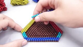 DIY - Beautiful Villa House, Amazing Construction with Magneticballs  | Pixel Art by Magnet World 4K