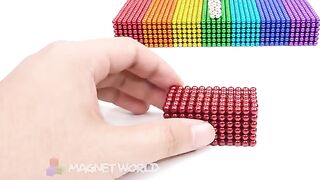 DIY - How To Make Ping Pong Table With MagneticBalls (ASMR) | Pixel Art by Magnet World 4K