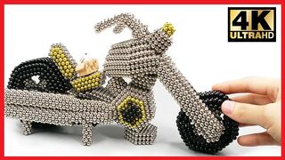 ASMR - How To Make Harley Davidson Motorcycle with Magnetic Balls | Pixel Art by Magnet World 4K