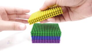 ASMR - How To Make Rainbow House On Stilts with Magnetic Balls, Slime | Magnet World 4K