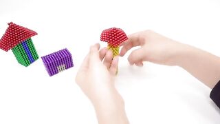 DIY Valentine Gift with ~10000 magnetic balls, How to Make Love House | Magnet World 4K