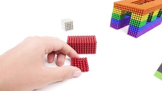 ASMR - How To Make Rainbow House With Tons of Magnet Balls | Magnet World 4K