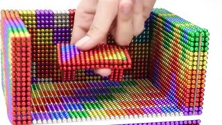 Build Beautiful Cute Rat House Has Swimming Pools and Fountain From Magnetic Balls ( Satisfying )