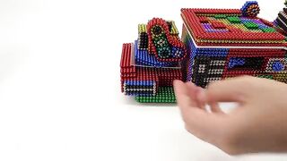 Magnet Car | How to Make Amazing Hamster Fire Truck From Magnetic Balls ( Satisfying )