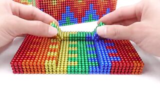 Magnet Satisfying | How To Build Mini Modern House Model Construction For Cats From Magnetic Balls