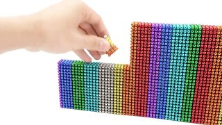 Magnet Satisfying | How to Make Amazing Delivery Truck Car Lightning McQueen From Magnetic Balls