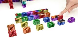Build Beautiful Swimming Pool Have Slide and Mansion House From Magnetic Balls ( Satisfying )