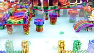 DIY - Build Beautiful Stilt House On Fish Tank For Hamster From Magnetic Balls ( Satisfying )