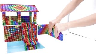 DIY - Build Most Beautiful Playground And Swimming Pool For Hamster From Magnetic Balls (Satisfying)