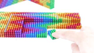 DIY - Build Rainbow Swimming Pool And Water Slide For Hamster From Magnetic Balls ( Satisfying )