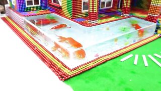 Build Magic House With Swimming Pool For Hamster and Goldfish From Magnetic Balls ( Satisfying )