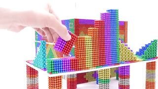DIY - Build Beautiful Magic Playground Slide, House For Cats From Magnetic Balls ( Satisfying )